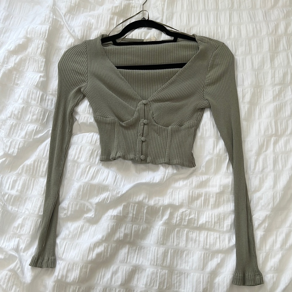 cropped corset like long sleeve!